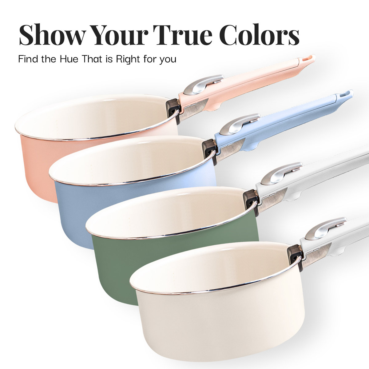 Gotham Steel 18 Piece Detachable Handle Ceramic Nonstick Cookware Set